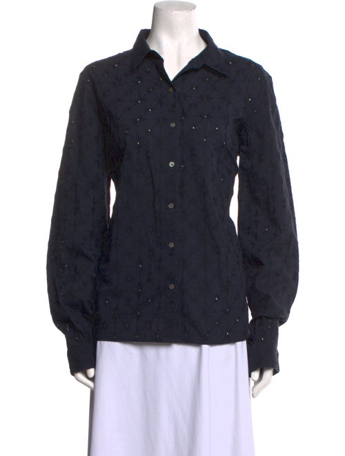 Le Sirenuse Positano Long Sleeve Button-Up Top