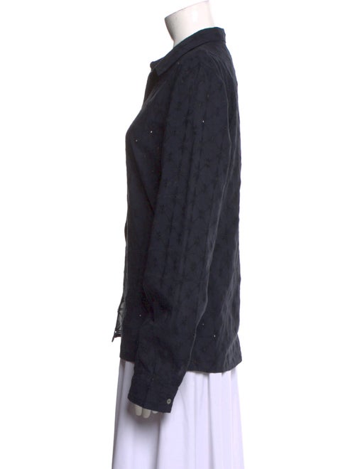 Le Sirenuse Positano Long Sleeve Button-Up Top