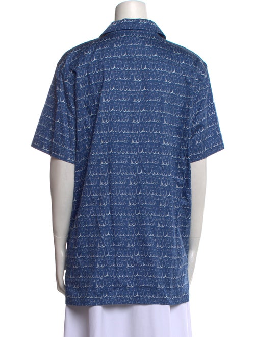 Le Sirenuse Positano Short Sleeve Button-Up Top