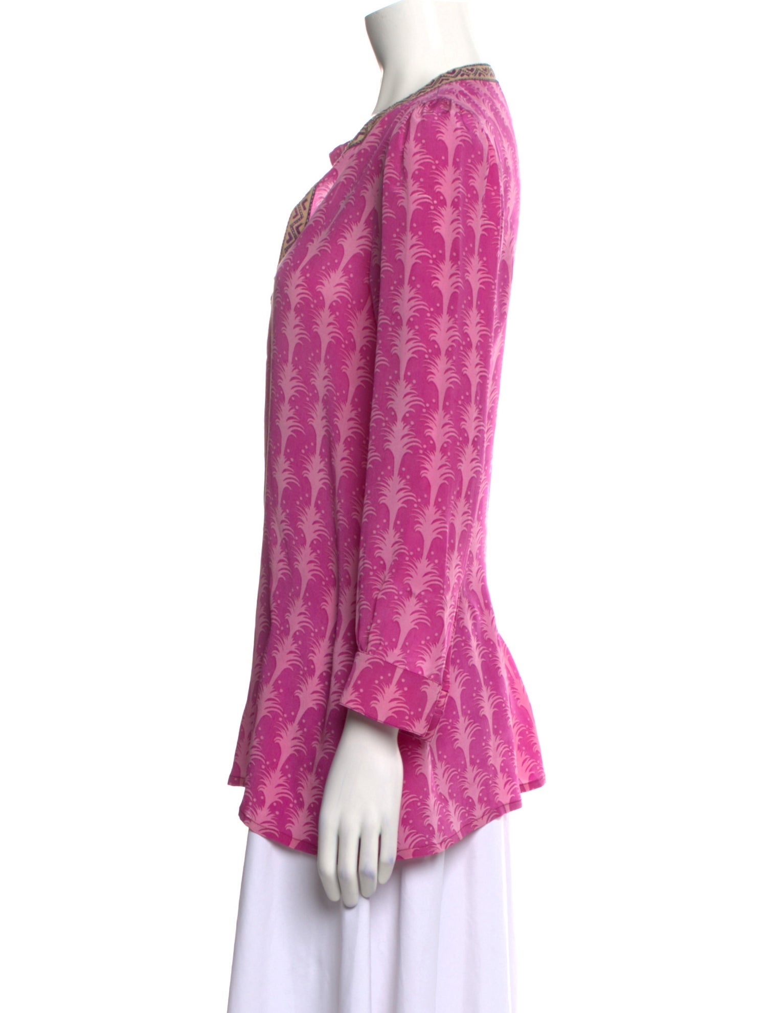 Le Sirenuse Positano Silk Printed Tunic