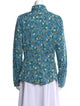 Le Sirenuse Positano Floral Print Long Sleeve Button-Up Top