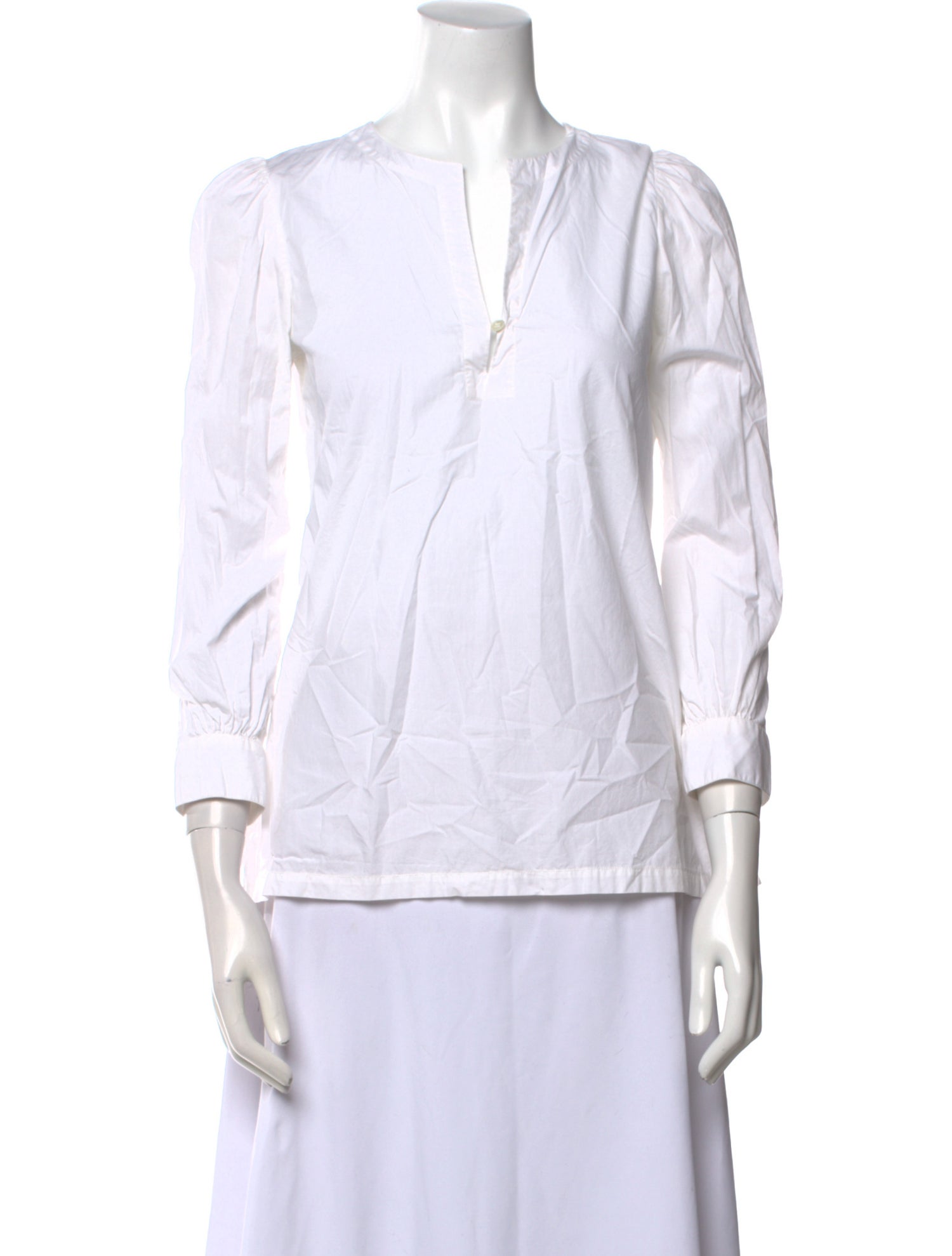 Le Sirenuse Positano V-Neck Three-Quarter Sleeve Blouse