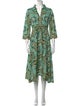 Le Sirenuse Positano Printed Midi Length Dress