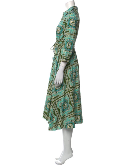 Le Sirenuse Positano Printed Midi Length Dress
