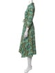 Le Sirenuse Positano Printed Midi Length Dress