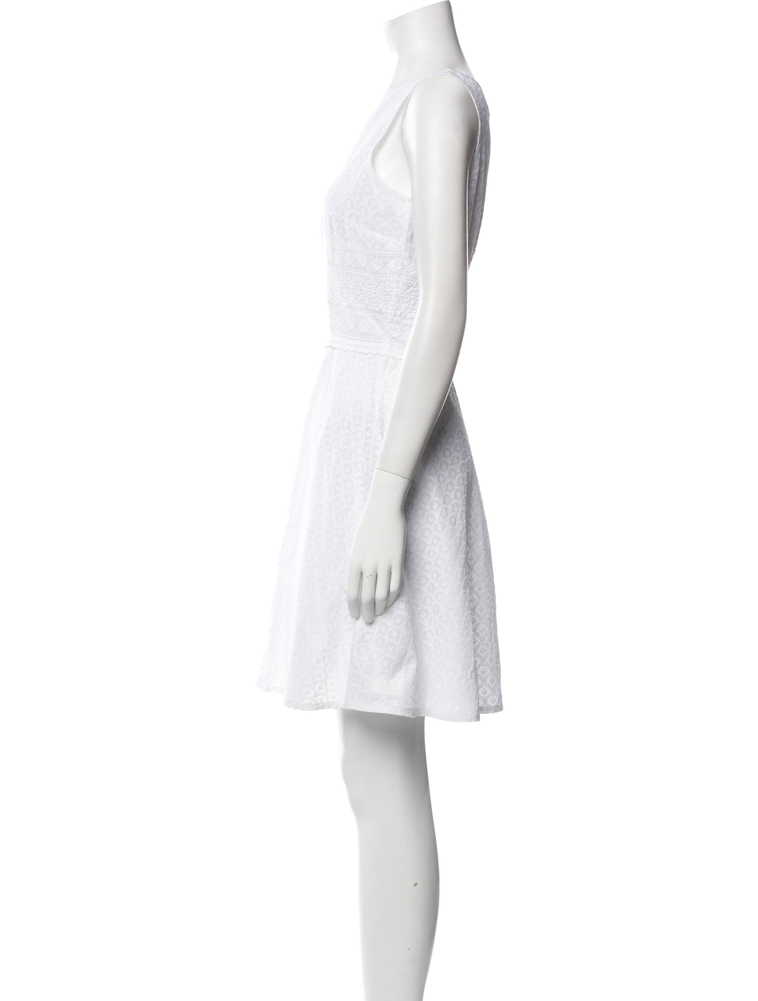 Le Sirenuse Positano Bateau Neckline Mini Dress