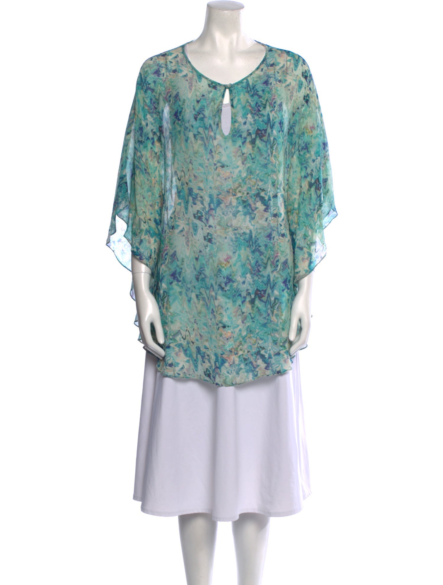 Le Sirenuse Positano Silk Printed Tunic