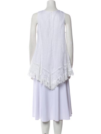 Le Sirenuse Positano Linen Scoop Neck Tunic
