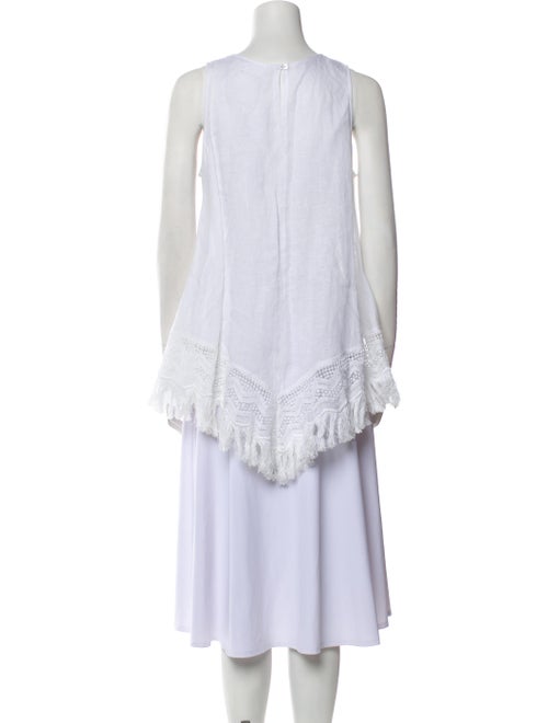 Le Sirenuse Positano Linen Scoop Neck Tunic