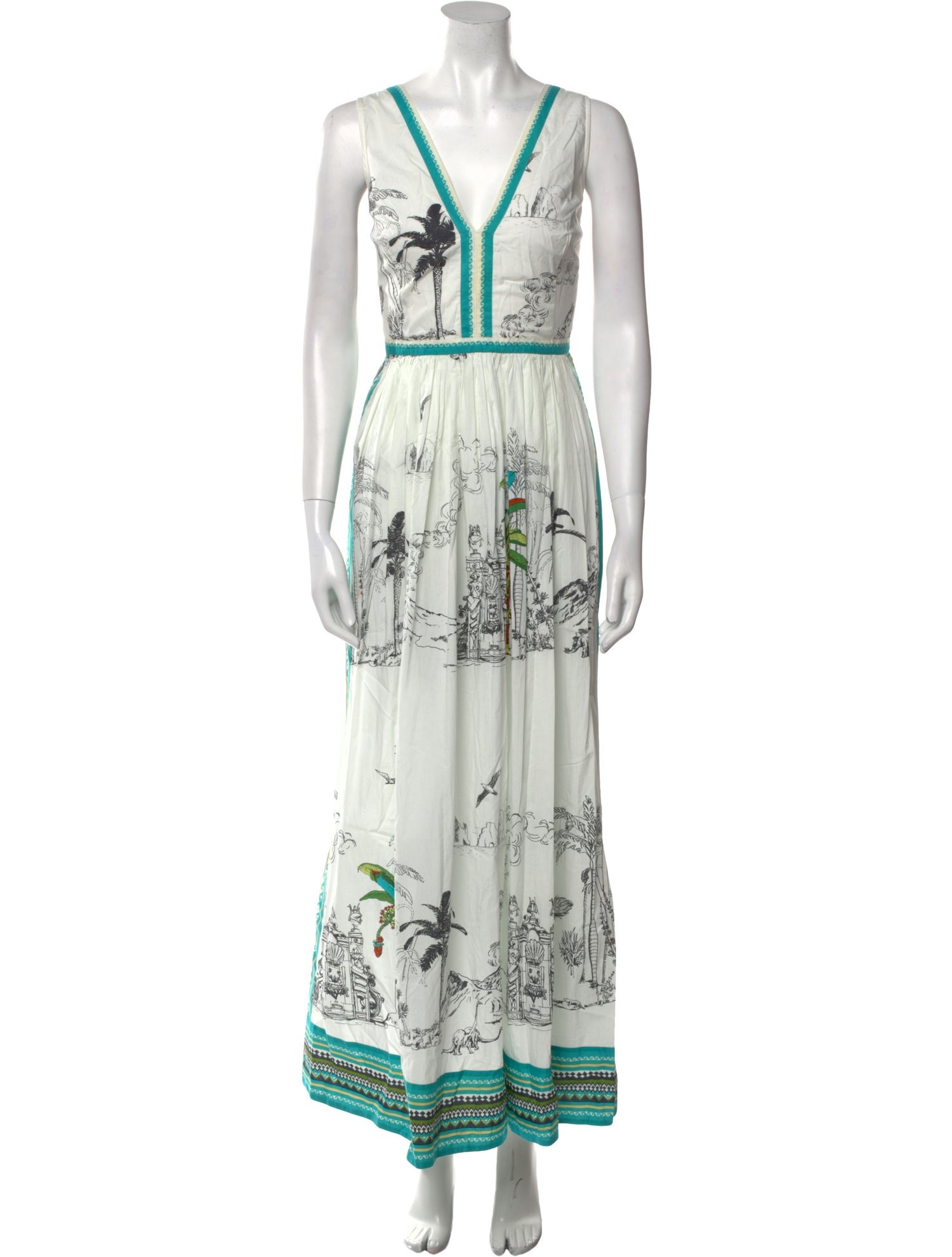 Le Sirenuse Positano Printed Long Dress