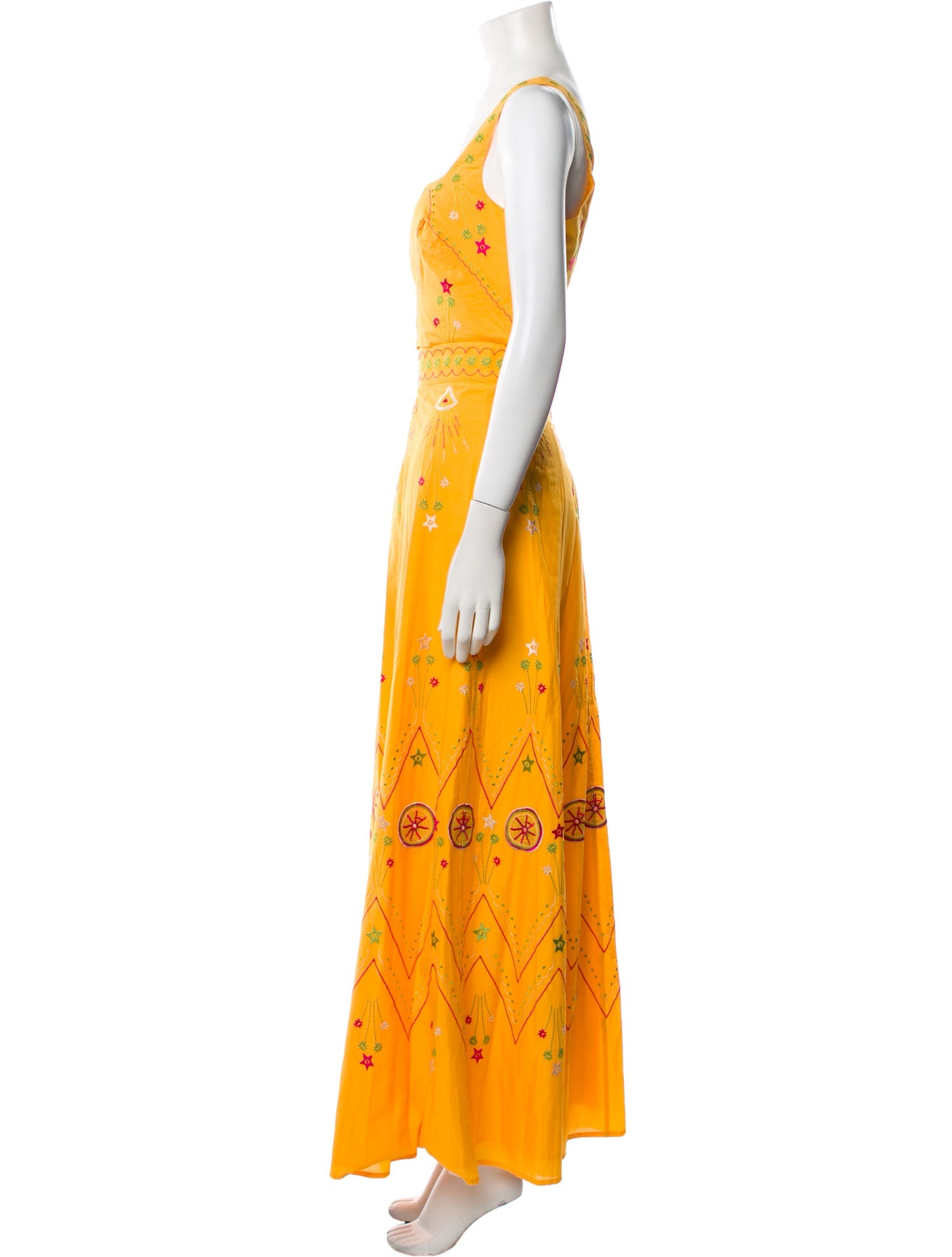 Le Sirenuse Positano Printed Embroidered Accent Skirt Set