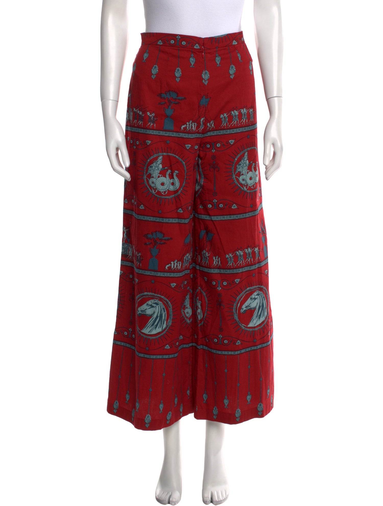 Le Sirenuse Positano Printed Wide Leg Pants