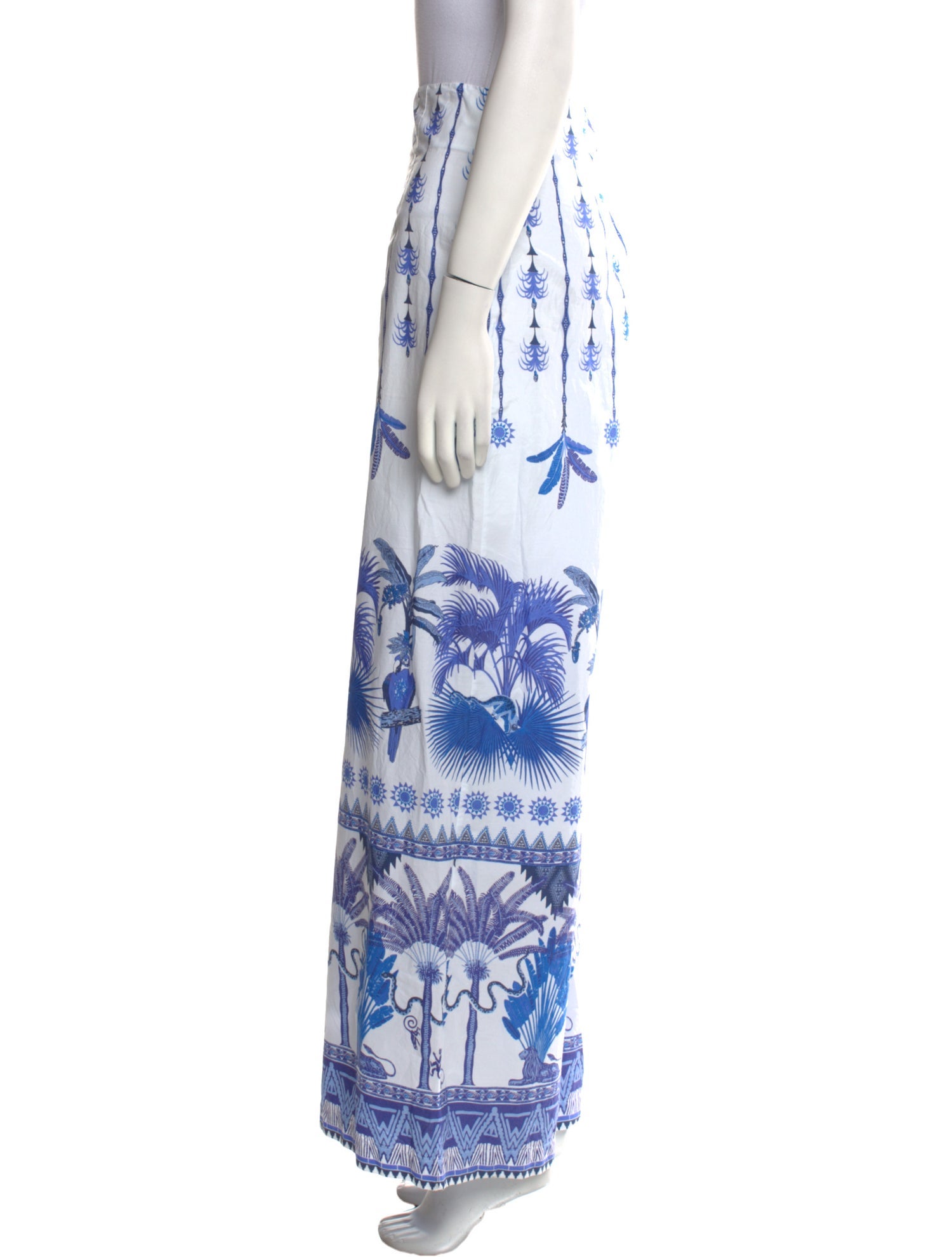 Le Sirenuse Positano Floral Print Wide Leg Pants