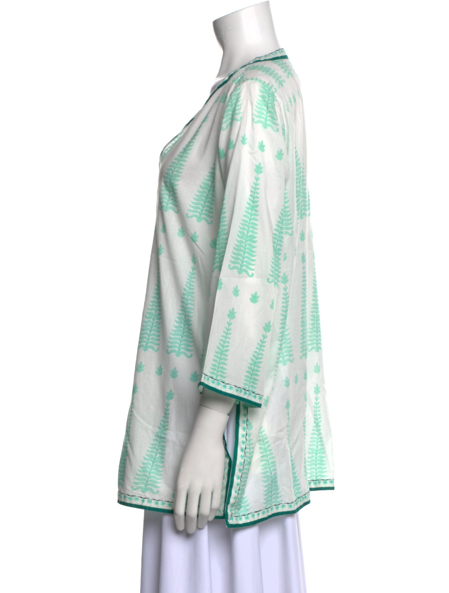 Le Sirenuse Positano Printed V-Neck Tunic