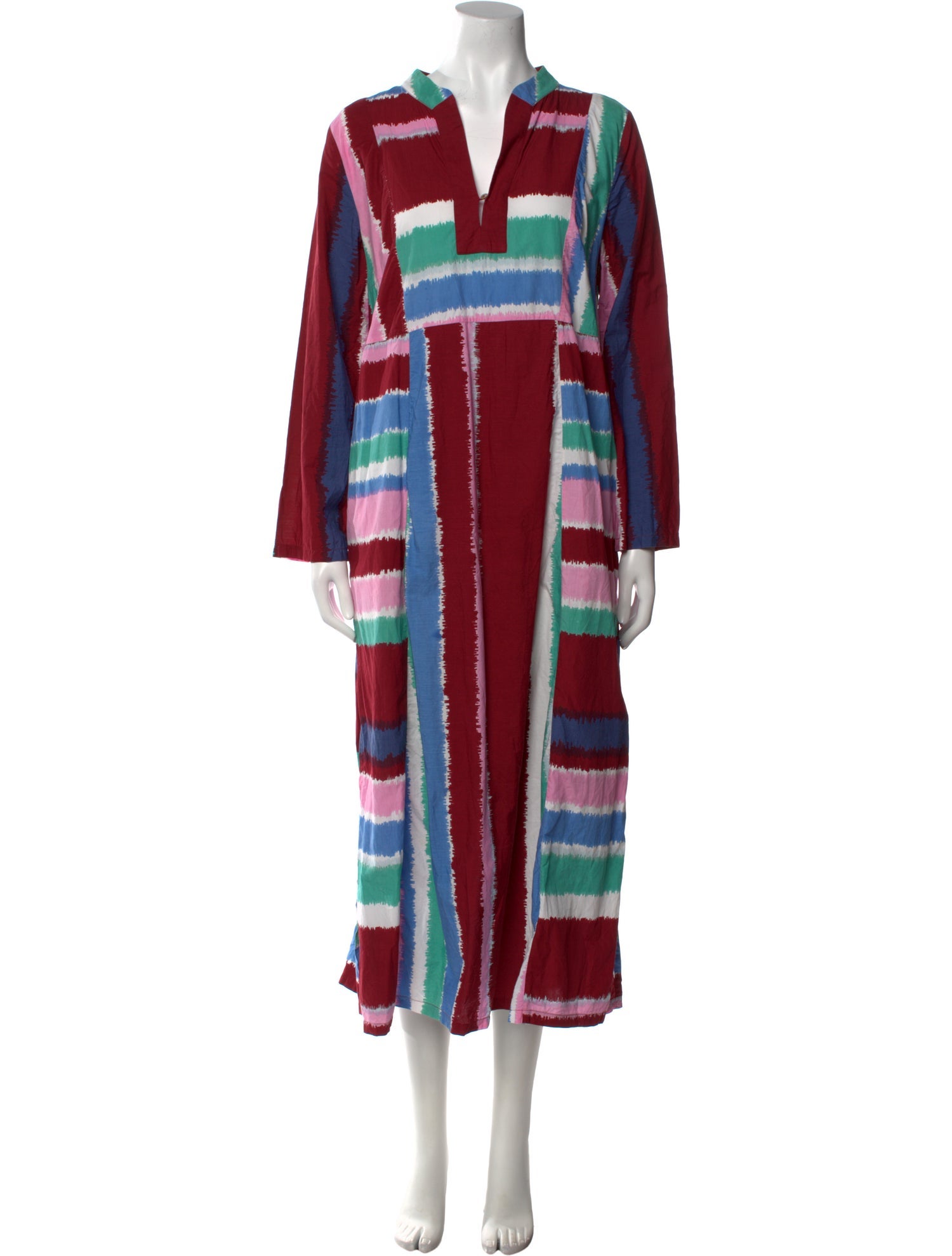 Le Sirenuse Positano Striped Long Dress
