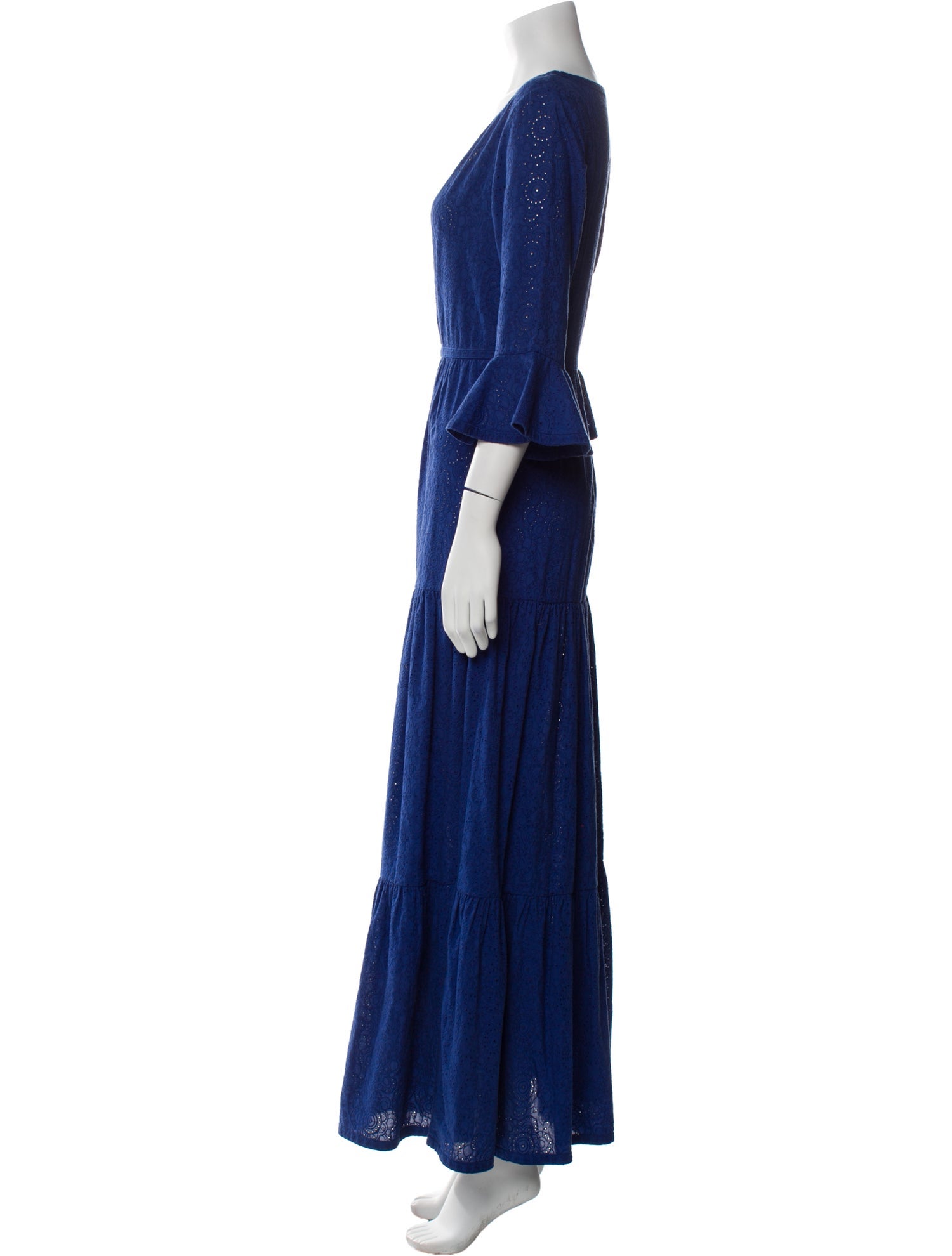 Le Sirenuse Positano V-Neck Long Dress