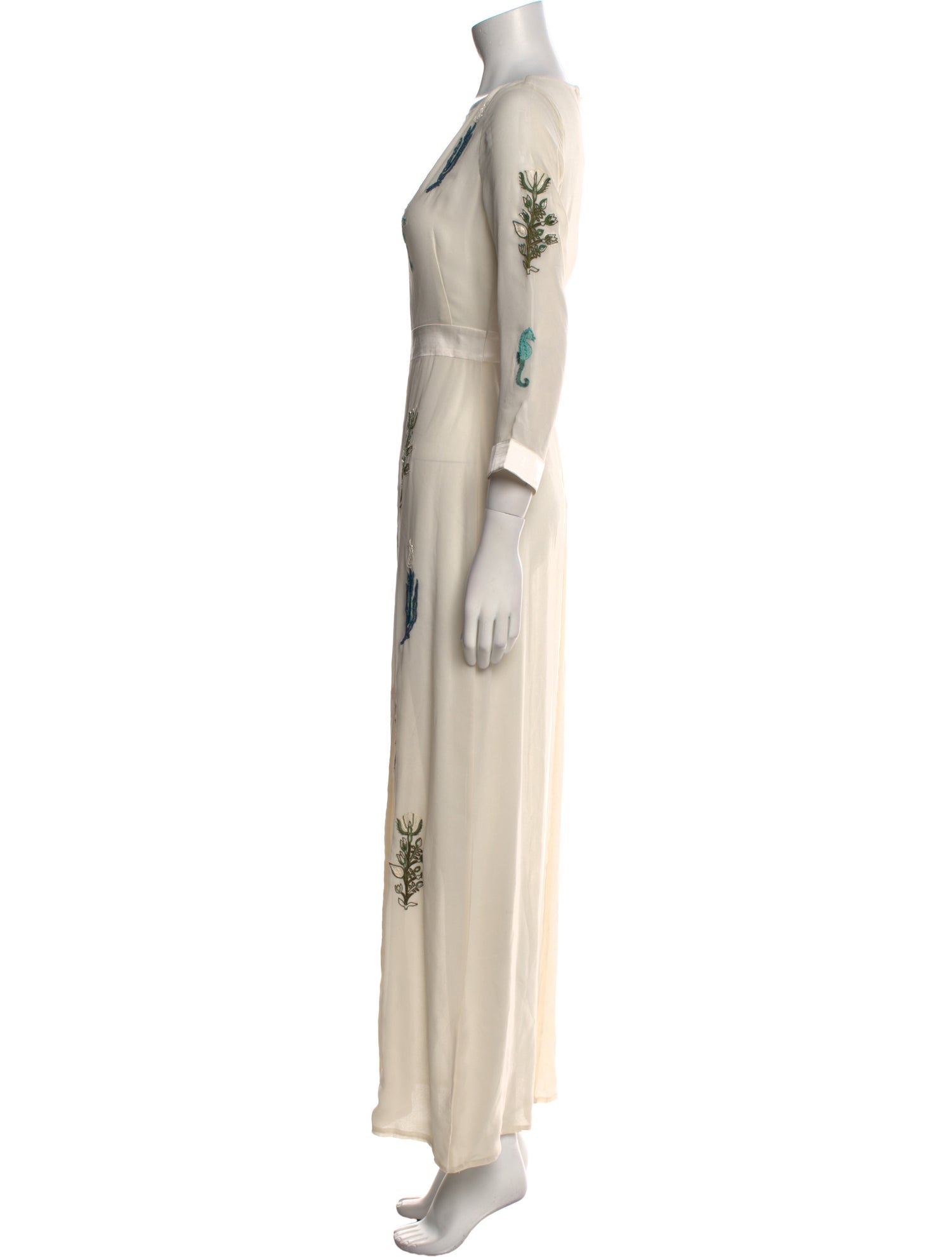 Le Sirenuse Positano Silk Long Dress