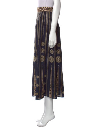 Le Sirenuse Positano Printed Midi Length Skirt