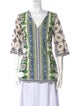 Le Sirenuse Positano Printed V-Neck Tunic