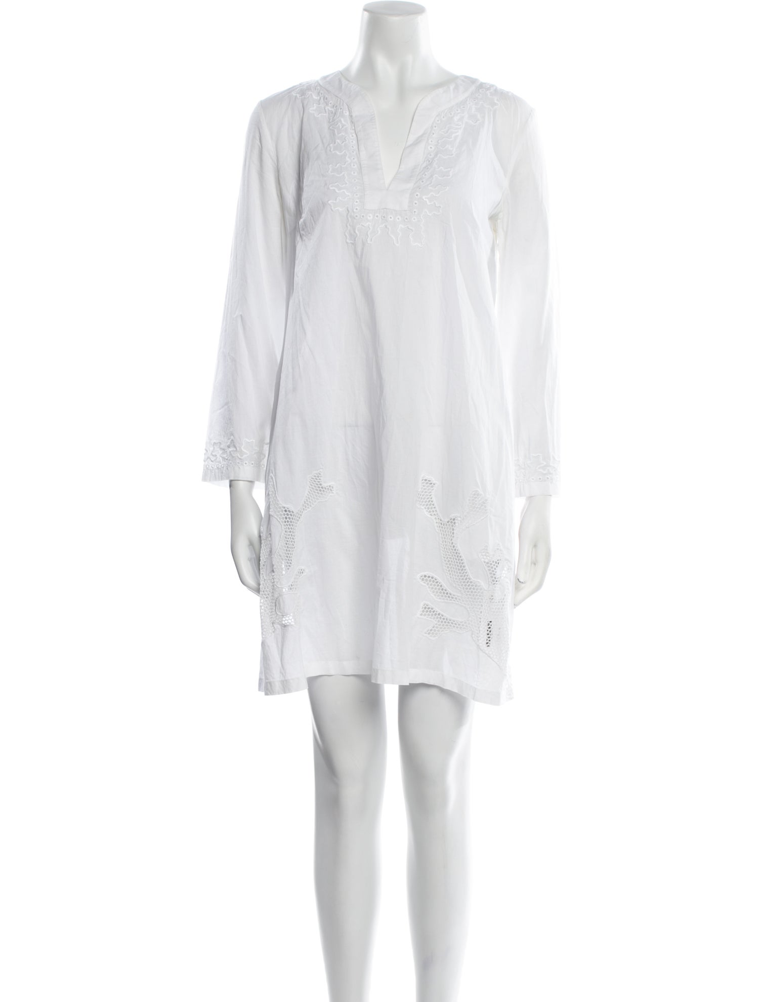 Le Sirenuse Positano V-Neck Mini Dress