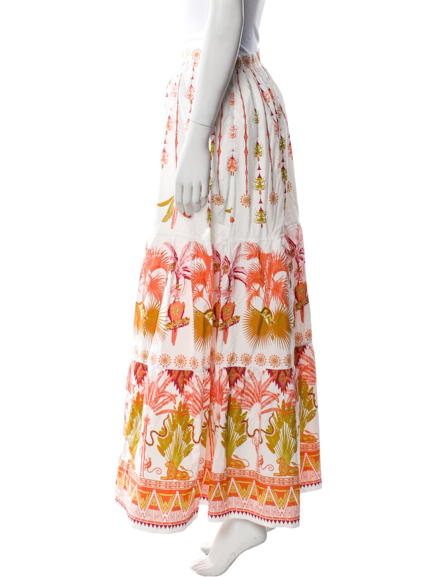 Le Sirenuse Positano Printed Long Skirt