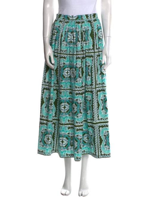 Le Sirenuse Positano Printed Midi Length Skirt