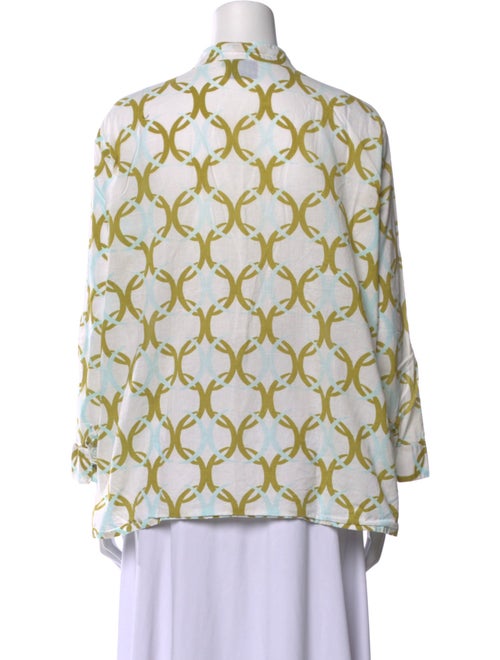 Le Sirenuse Positano Printed V-Neck Blouse