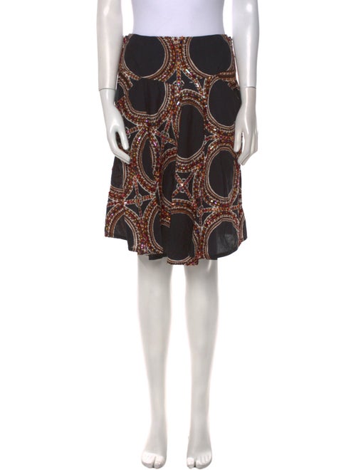 Le Sirenuse Positano Paisley Print Knee-Length Skirt