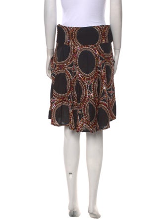 Le Sirenuse Positano Paisley Print Knee-Length Skirt