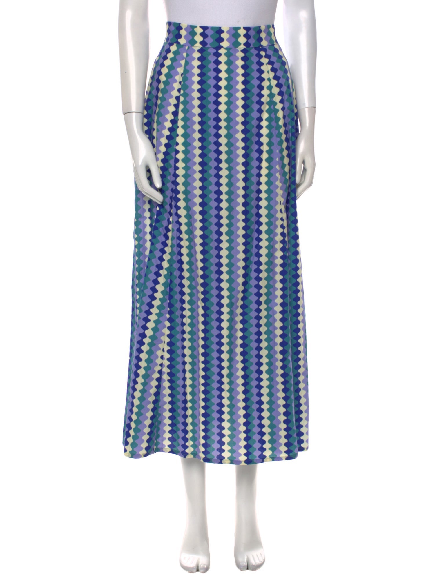 Le Sirenuse Positano Printed Midi Length Skirt