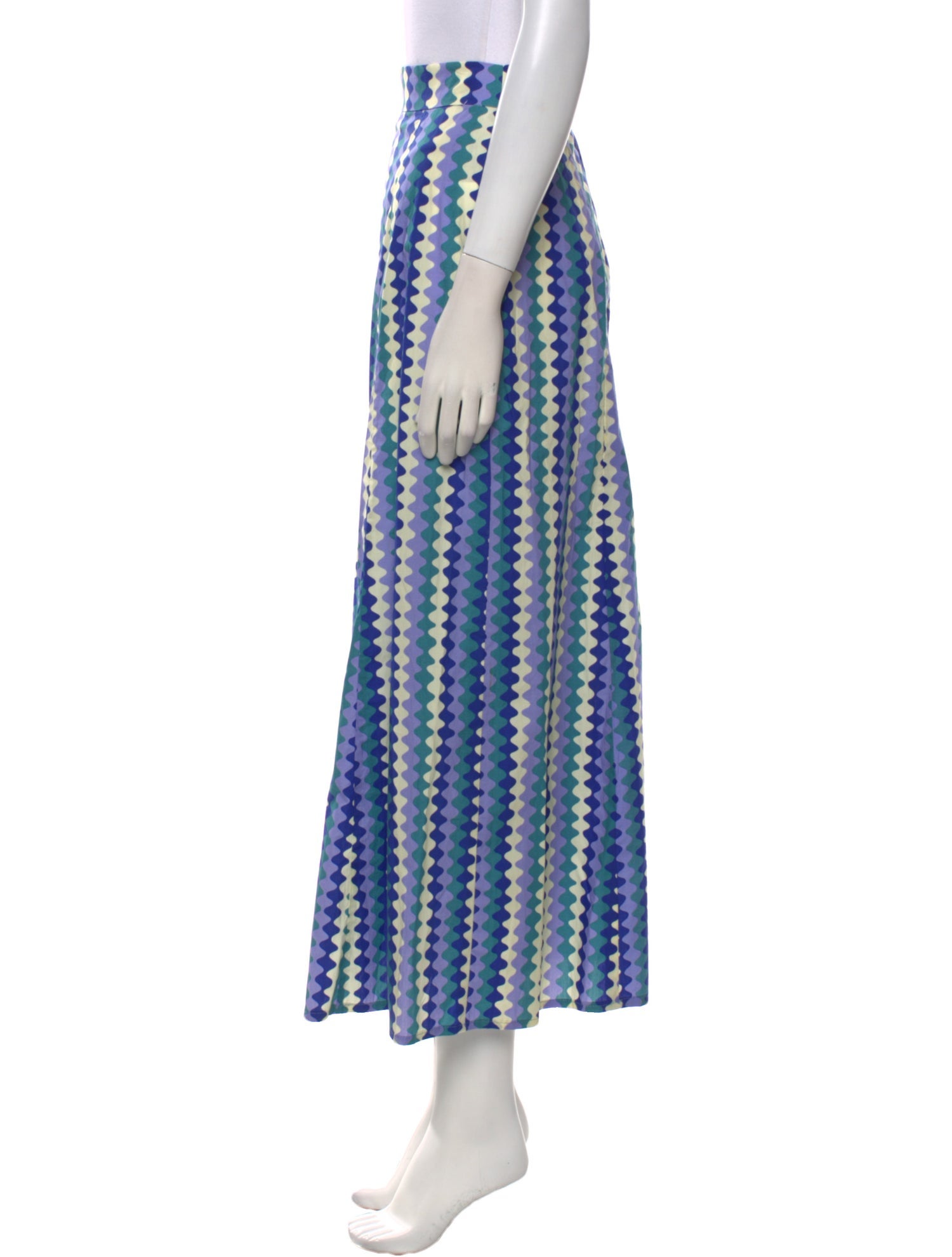 Le Sirenuse Positano Printed Midi Length Skirt