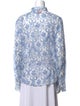 Le Sirenuse Positano Printed Long Sleeve Button-Up Top
