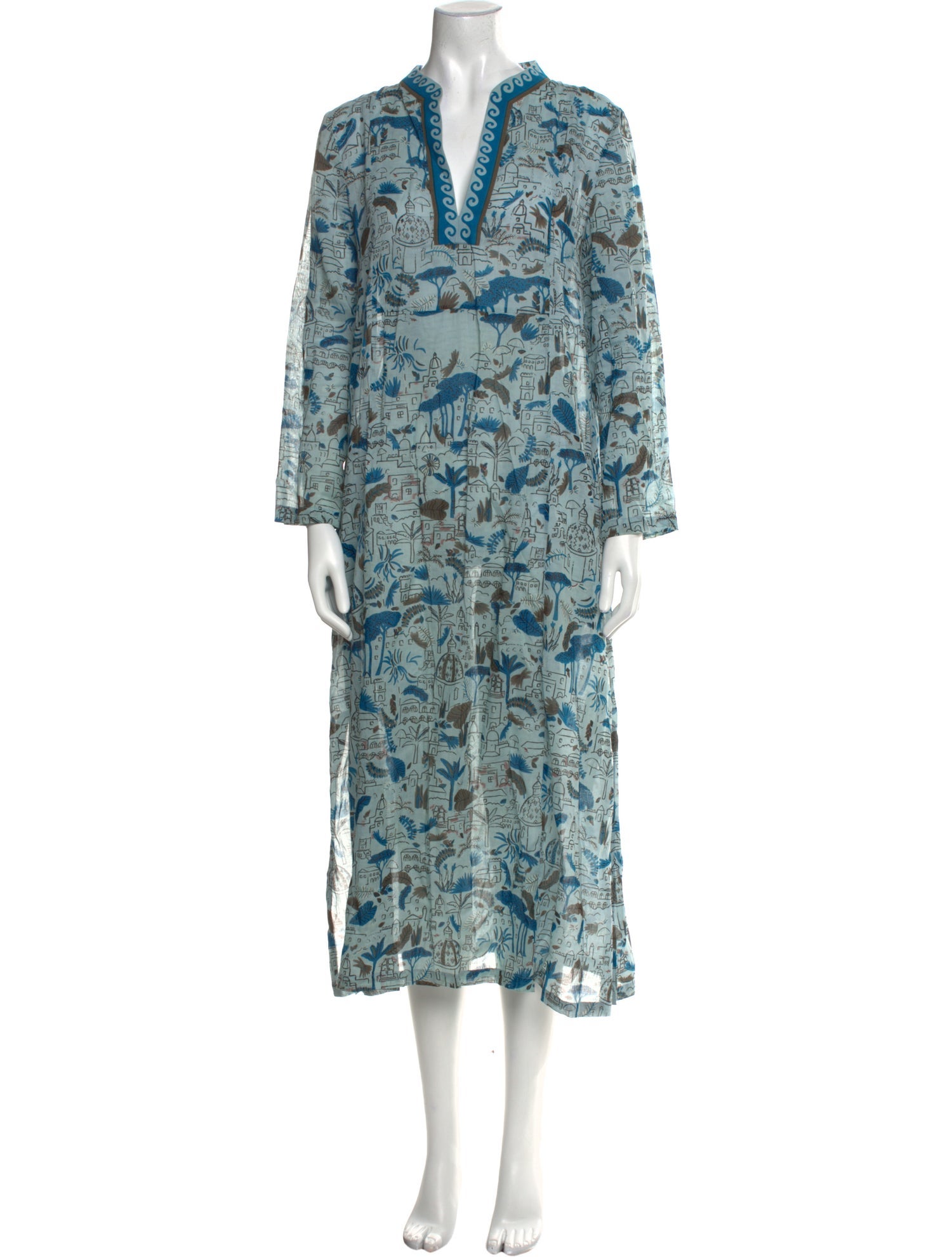 Le Sirenuse Positano Floral Print Long Dress