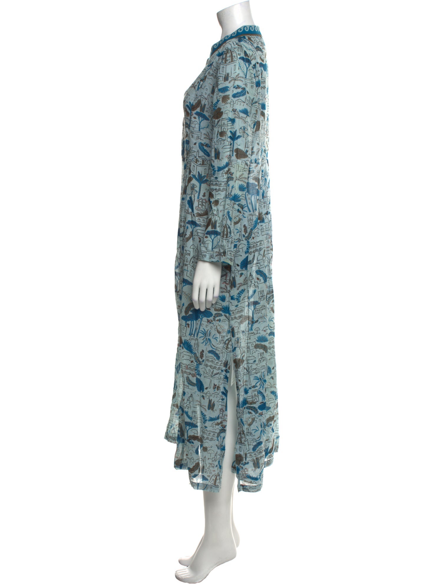 Le Sirenuse Positano Floral Print Long Dress