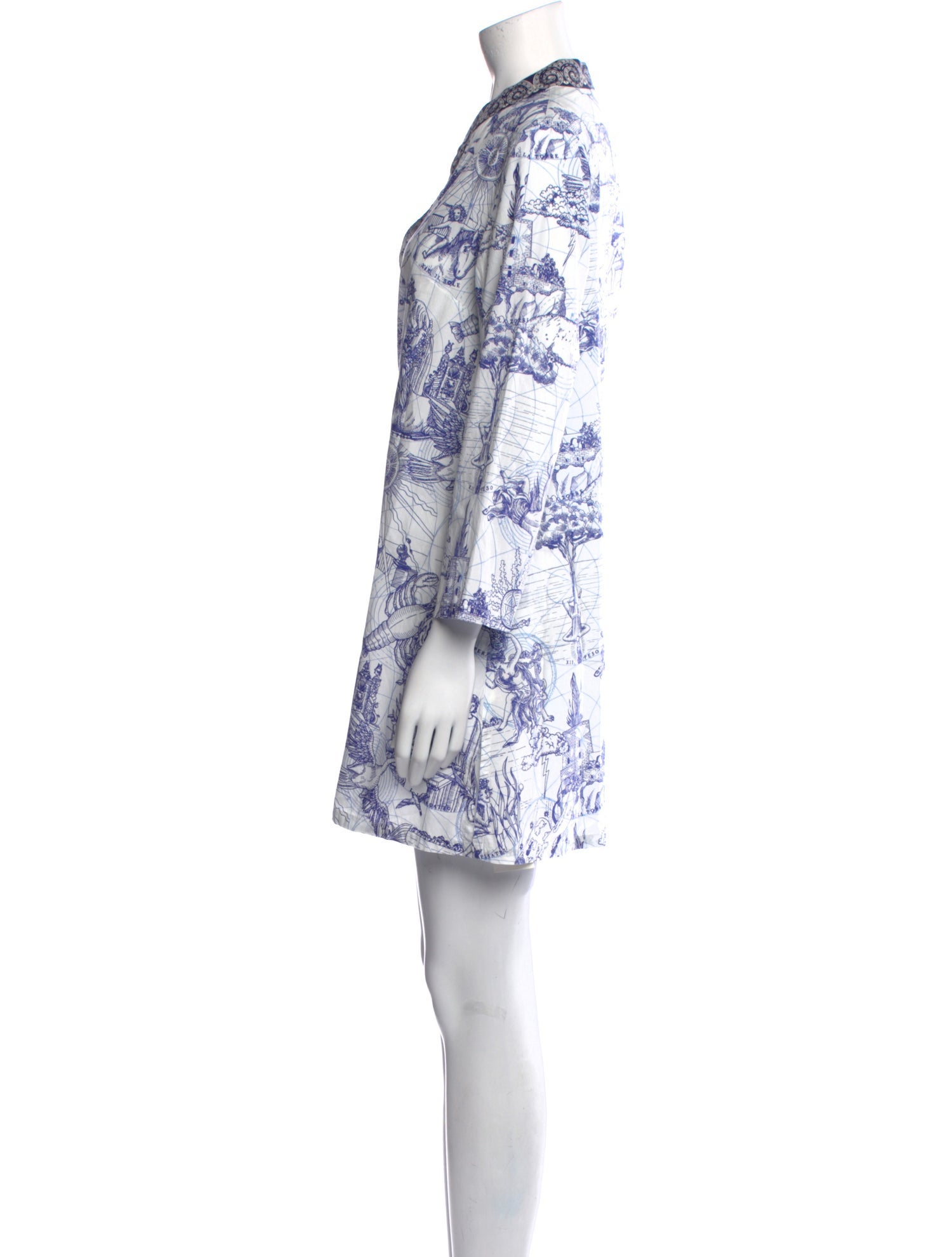 Le Sirenuse Positano Printed Mini Dress