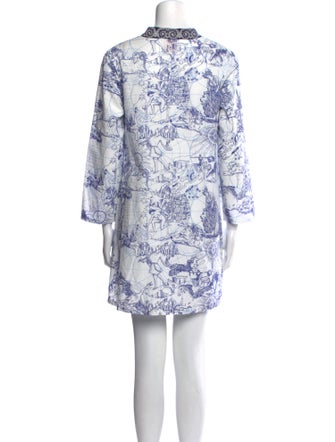 Le Sirenuse Positano Printed Mini Dress