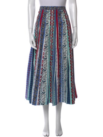 Le Sirenuse Positano Printed Midi Length Skirt