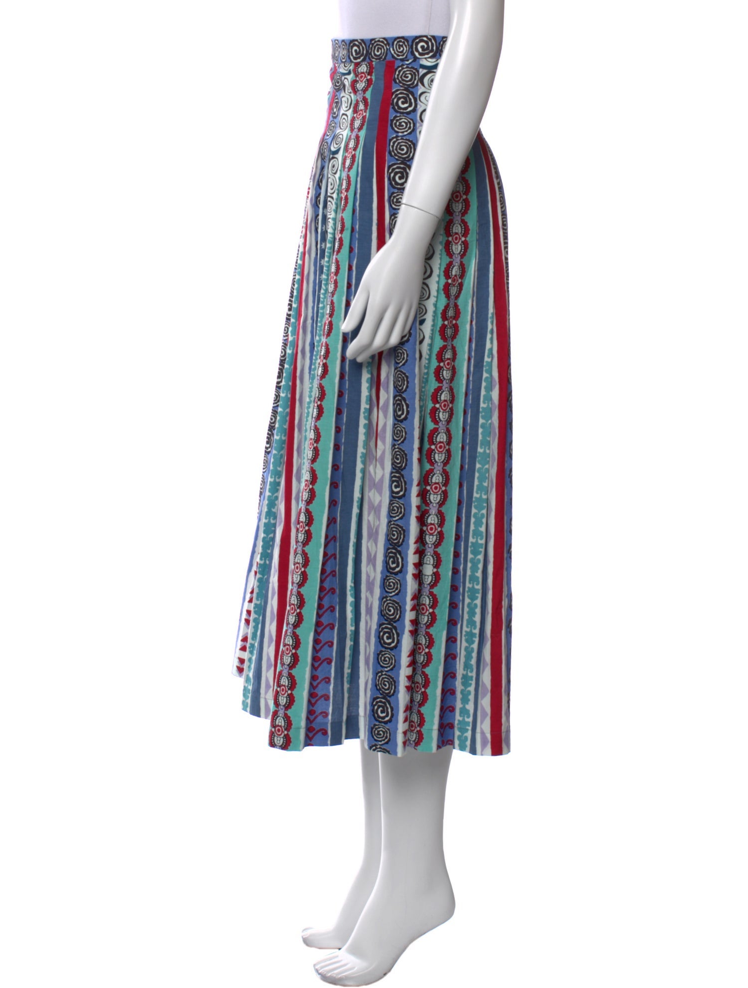 Le Sirenuse Positano Printed Midi Length Skirt