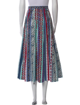Le Sirenuse Positano Printed Midi Length Skirt