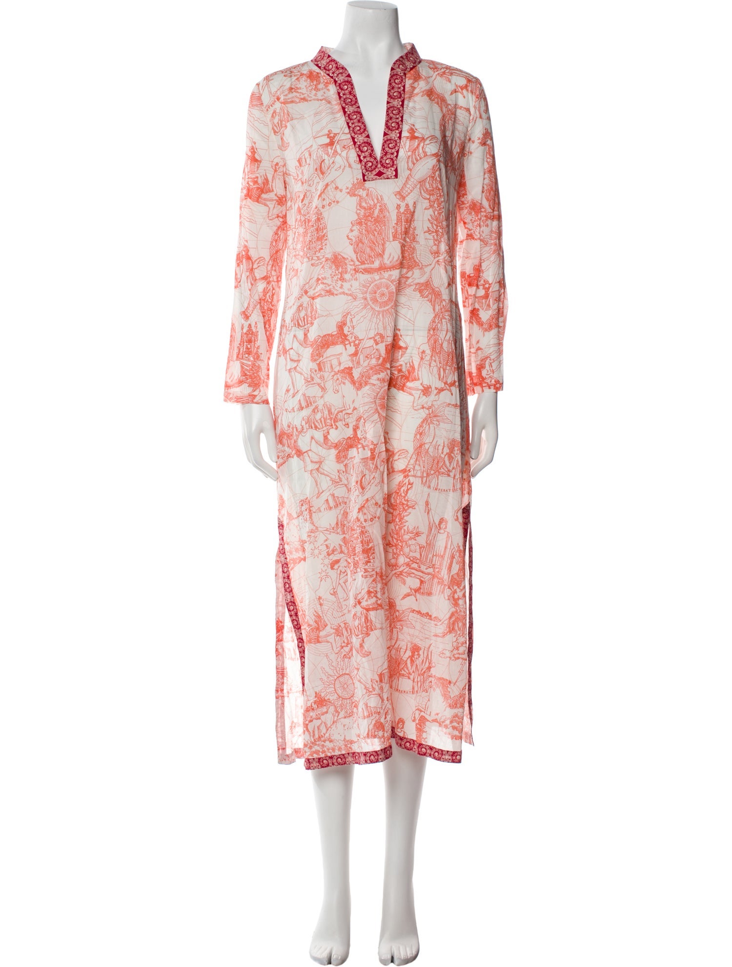 Le Sirenuse Positano Striped Long Dress w/ Tags