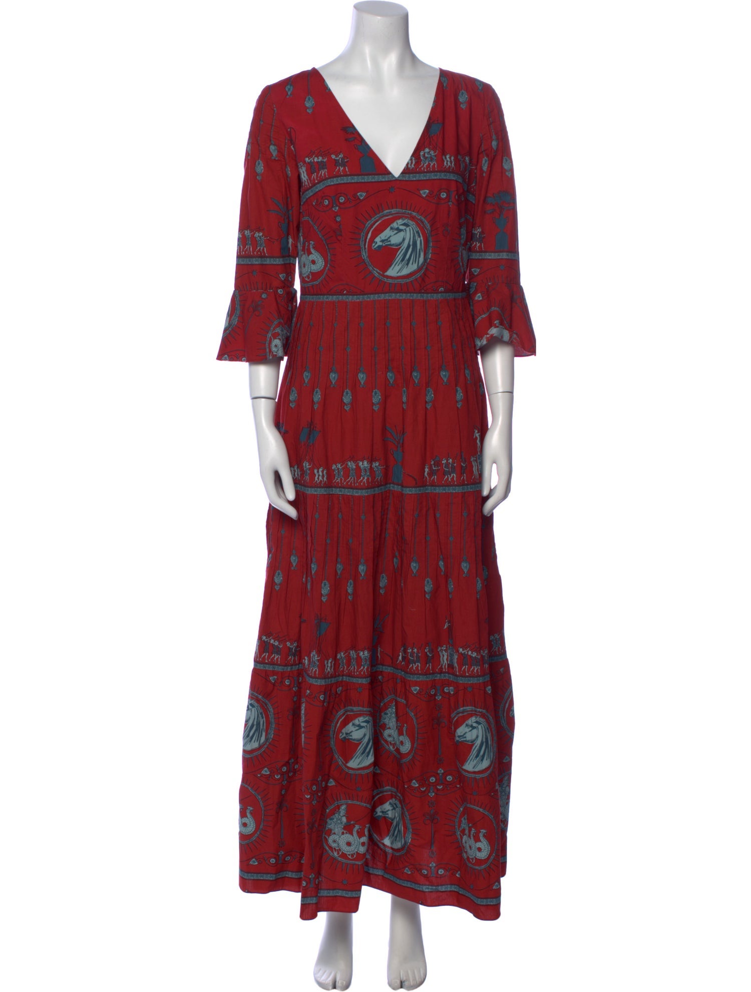 Le Sirenuse Positano Printed Long Dress