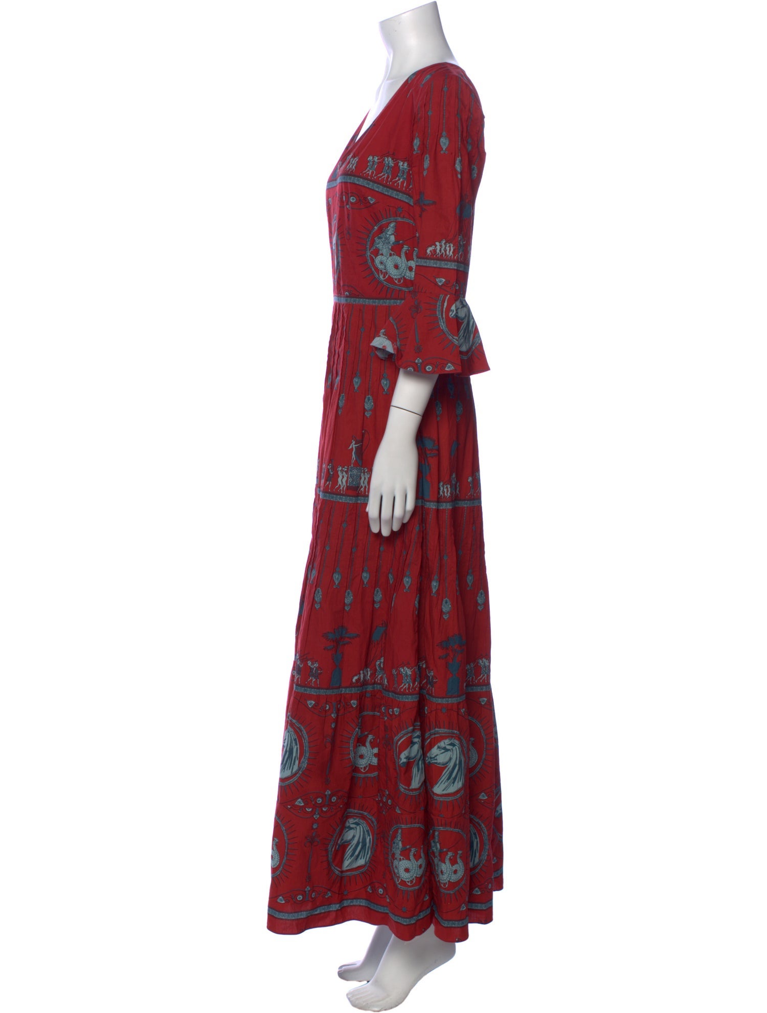 Le Sirenuse Positano Printed Long Dress