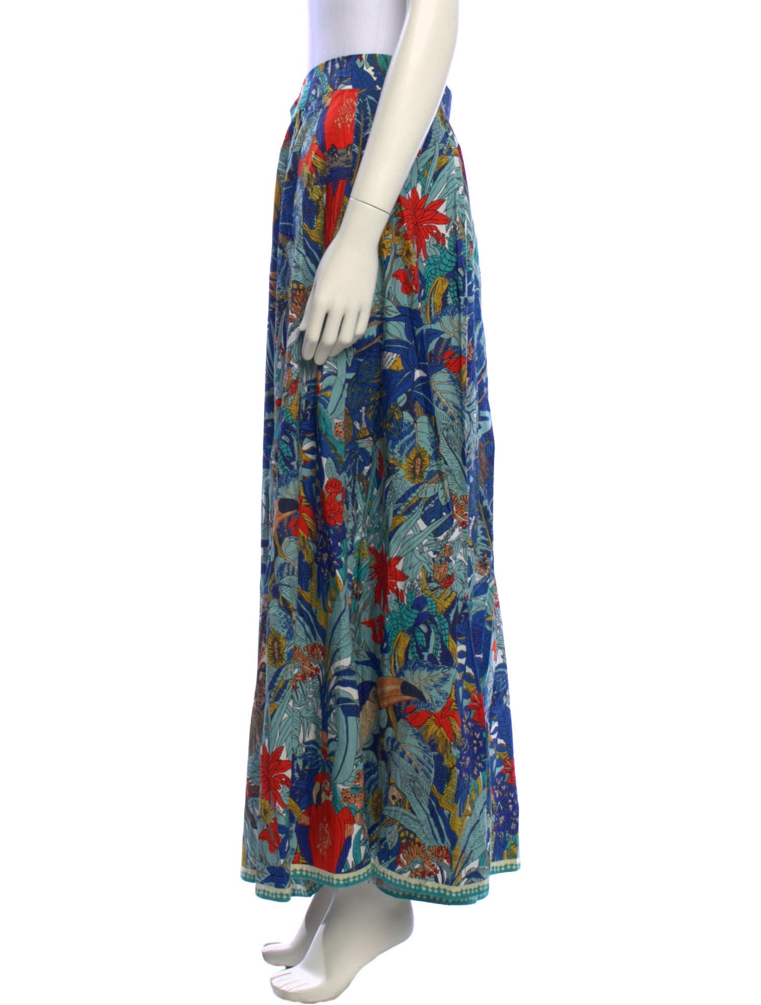 Le Sirenuse Positano Printed Midi Length Skirt
