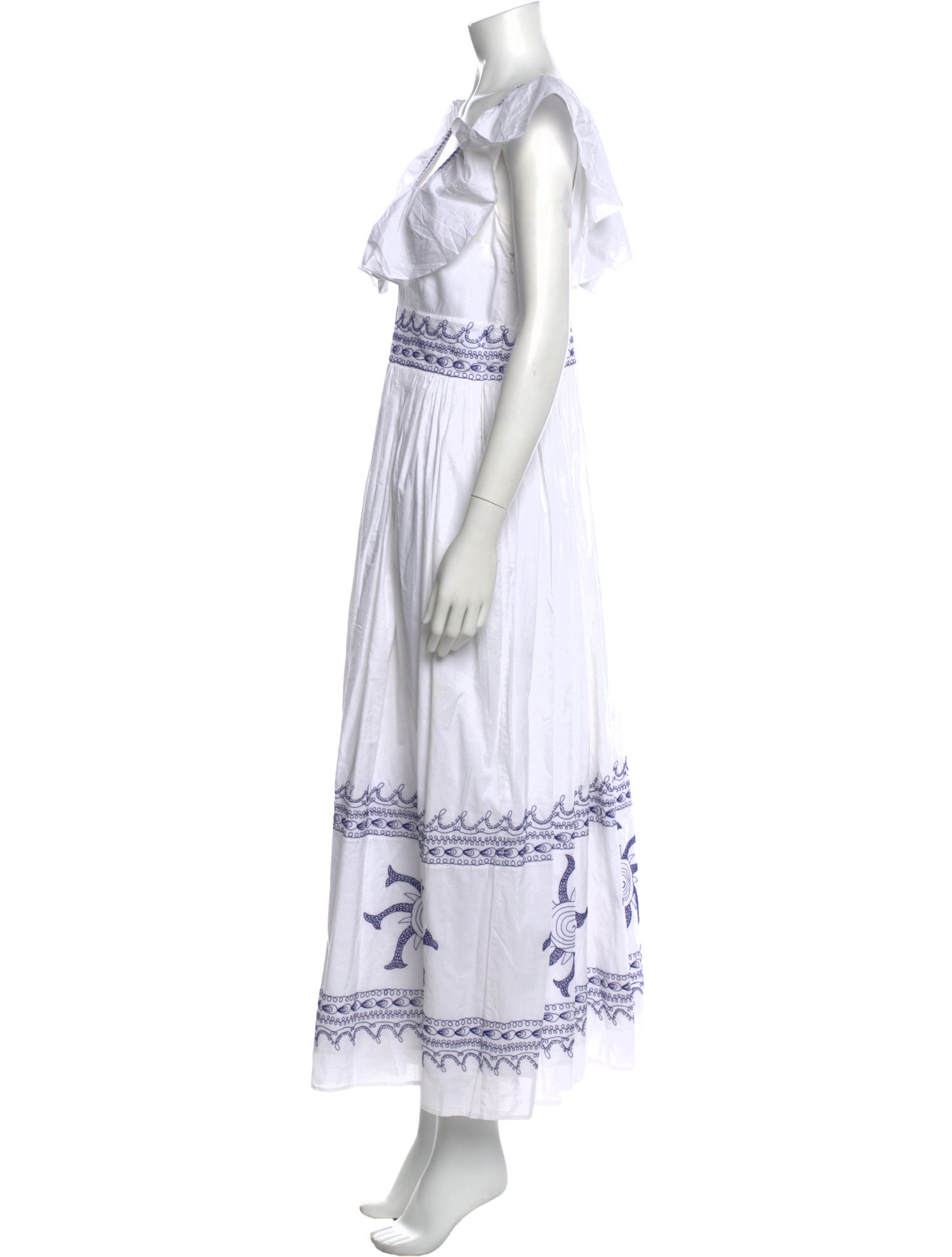 Le Sirenuse Positano Striped Long Dress