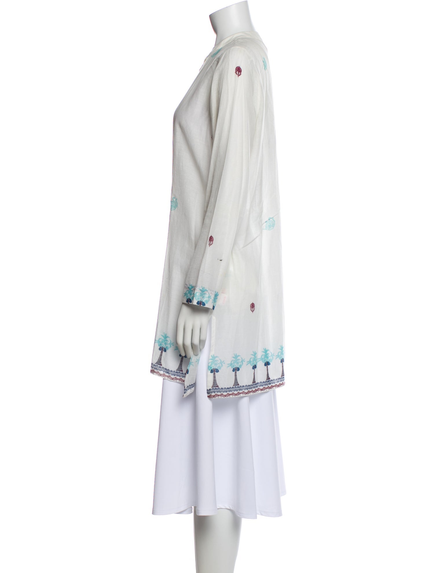 Le Sirenuse Positano Printed Long Sleeve Tunic