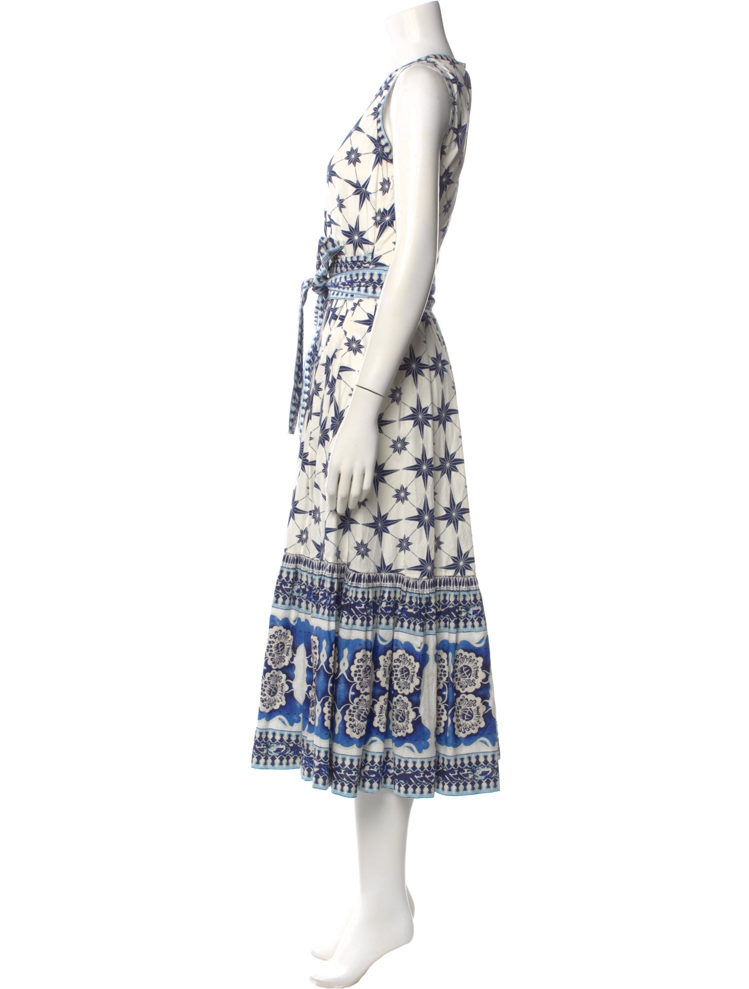 Le Sirenuse Positano Printed Midi Length Dress