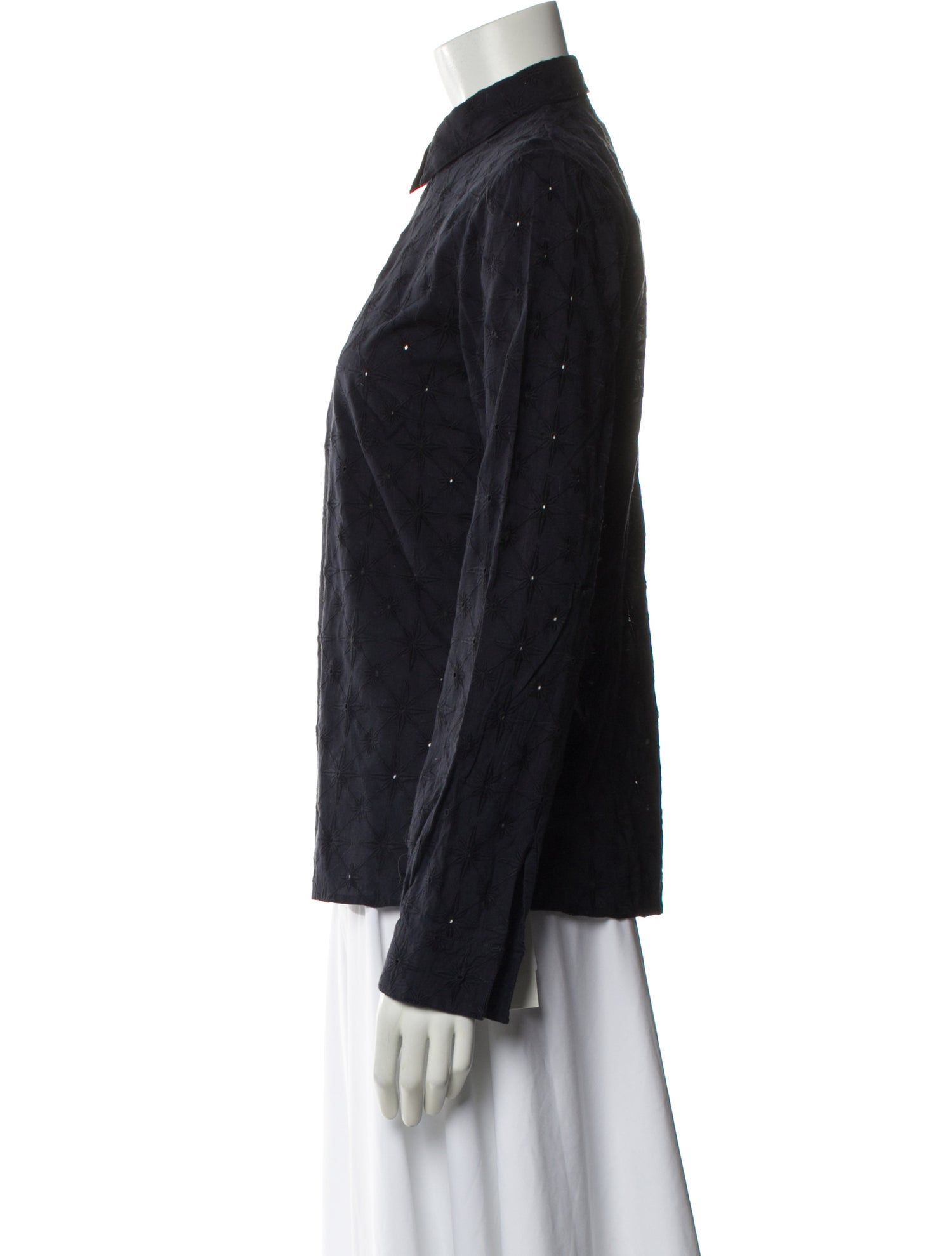 Le Sirenuse Positano Long Sleeve Button-Up Top