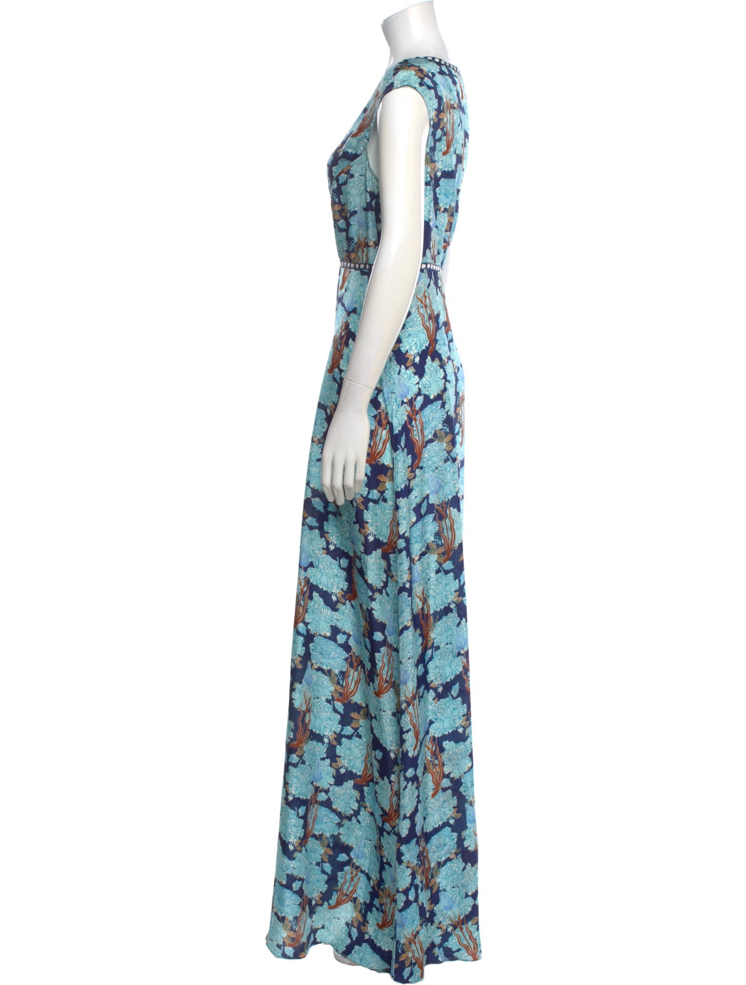 Le Sirenuse Positano Silk Long Dress