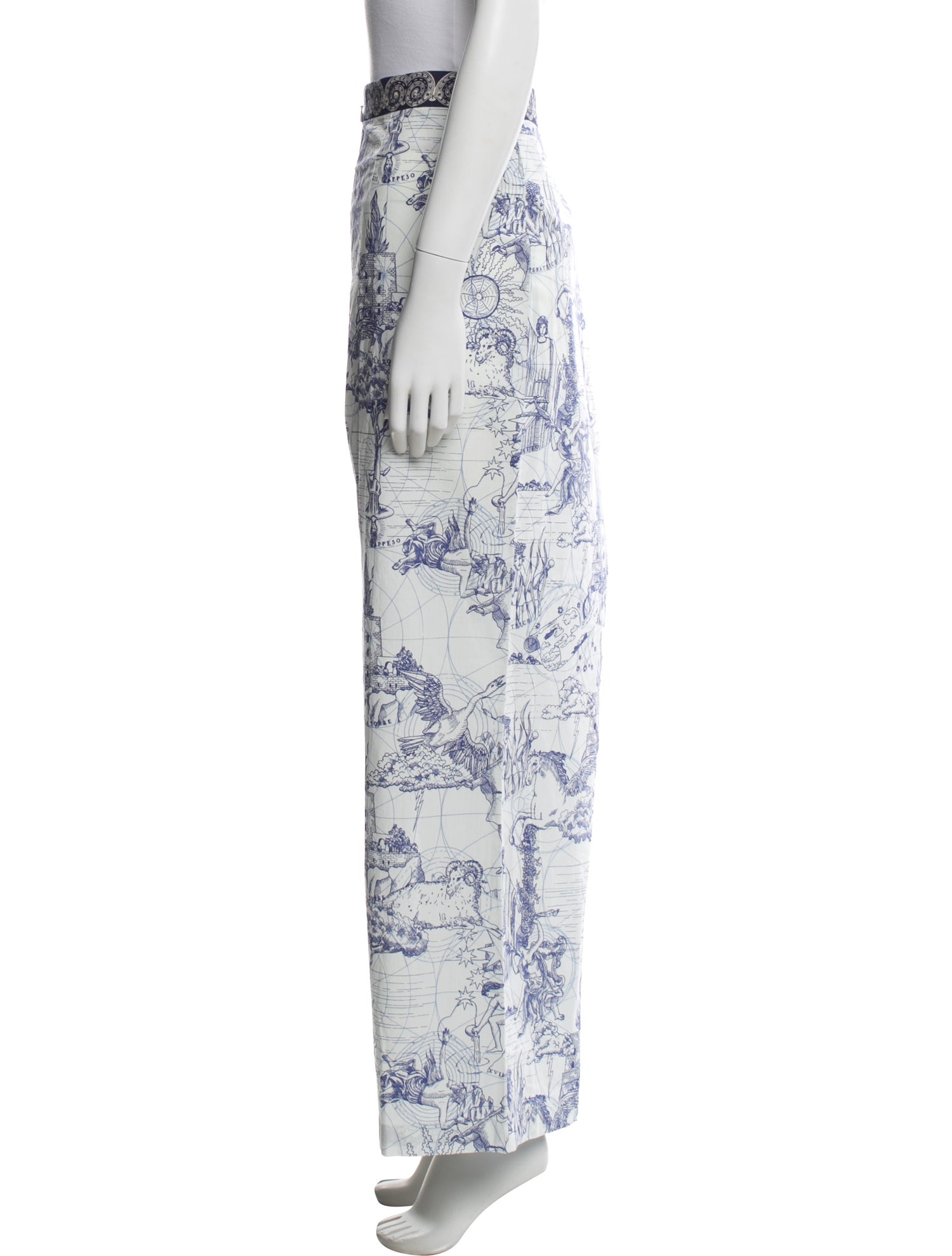 Le Sirenuse Positano Printed Wide Leg Pants w/ Tags
