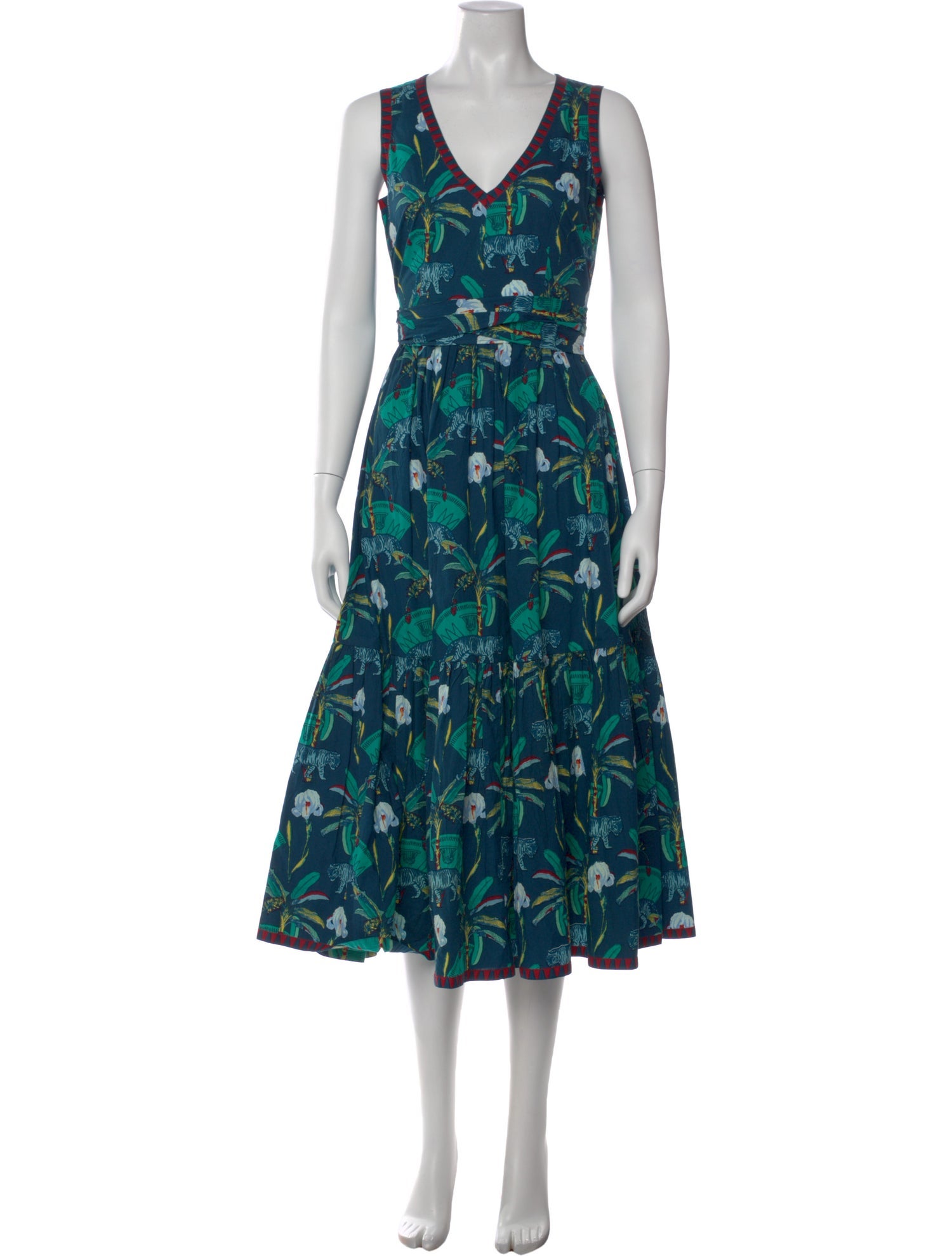 Le Sirenuse Positano Floral Print Long Dress